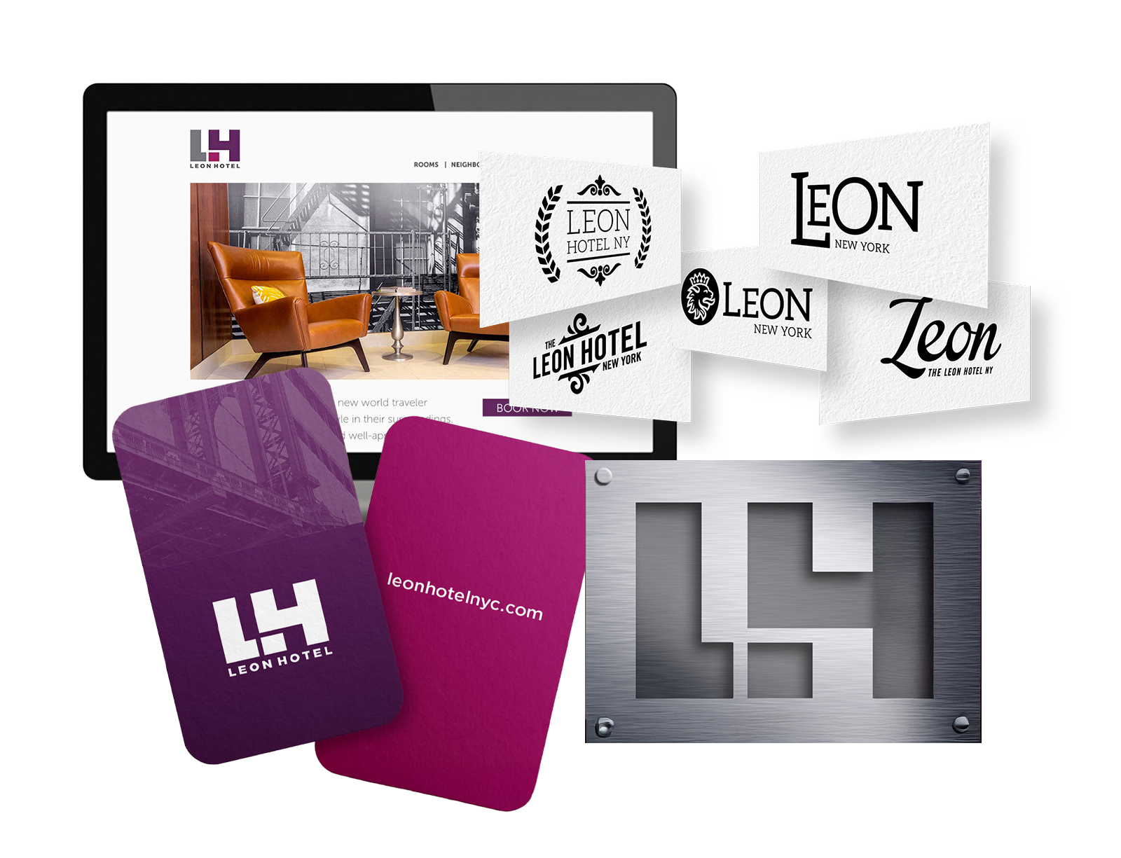 Leon Hotel project mockup